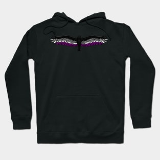 Fly With Pride, Raven Series - Asexual Hoodie